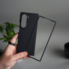 Galaxy Z Fold 5 Carbon Fiber Slim Case | Ultra-Thin Lightweight Protective Cover