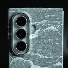 Artistic Wave Print Case for Galaxy Z Fold 8 Ultra | MagSafe Slim Case