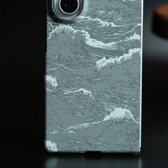 Artistic Wave Print Case for Galaxy Z Fold 8 Ultra | MagSafe Slim Case