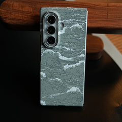 Artistic Wave Print Case for Galaxy Z Fold 8 Ultra | MagSafe Slim Case