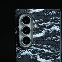 Artistic Wave Print Case for Galaxy Z Fold 8 Ultra | MagSafe Slim Case