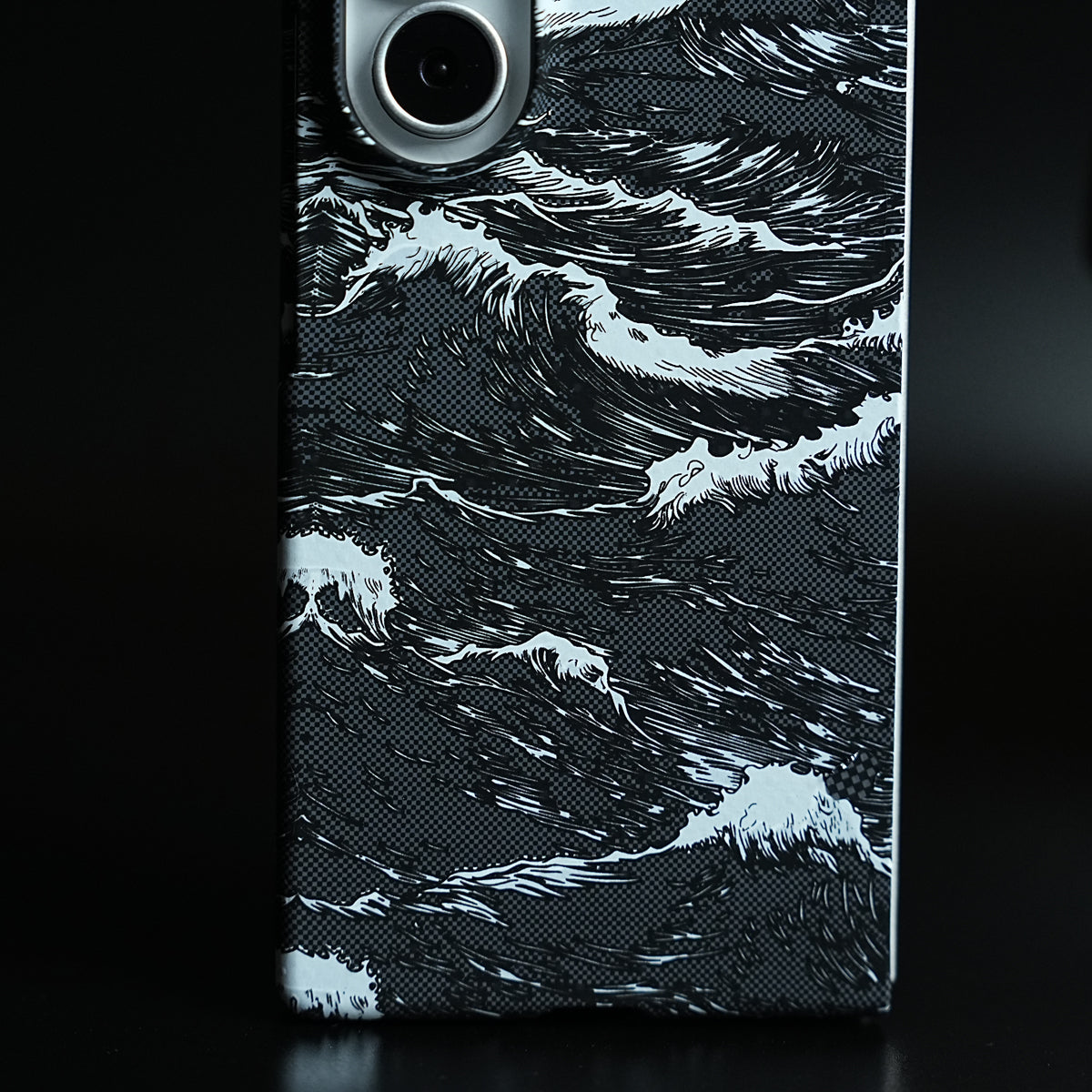 Artistic Wave Print Case for Galaxy Z Fold 8 Ultra | MagSafe Slim Case