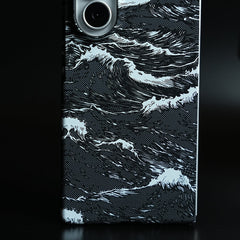 Artistic Wave Print Case for Galaxy Z Fold 8 Ultra | MagSafe Slim Case