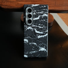Artistic Wave Print Case for Galaxy Z Fold 8 Ultra | MagSafe Slim Case