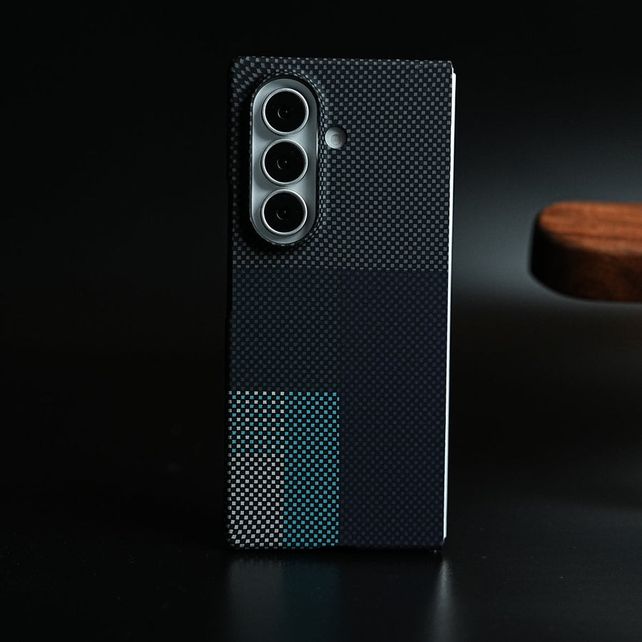 Carbon Fiber Texture Design Hard Pc for Galaxy Z Fold 8 Ultra with Magsafe | CornerGreen