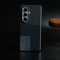 Carbon Fiber Texture Design Hard Pc for Galaxy Z Fold 8 Ultra with Magsafe | CornerGreen
