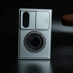 Sliding Camera Shield Case for Galaxy Z Fold 8 | Rotating Ring Stand
