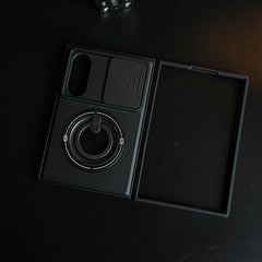 Sliding Camera Shield Case for Galaxy Z Fold 8 | Rotating Ring Stand