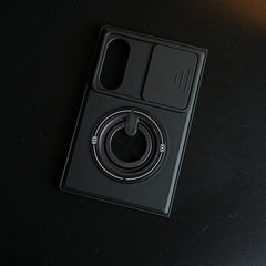 Sliding Camera Shield Case for Galaxy Z Fold 8 | Rotating Ring Stand