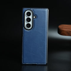 Edge Stitched Leather Texture Case for Galaxy Z Fold 8 Ultra | Magnetic Case