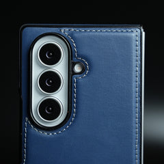 Edge Stitched Leather Texture Case for Galaxy Z Fold 7 | Magnetic Case