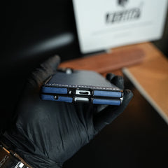 Edge Stitched Leather Texture Case for Galaxy Z Fold 8 Ultra | Magnetic Case