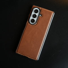 Edge Stitched Leather Texture Case for Galaxy Z Fold 8 Ultra | Magnetic Case