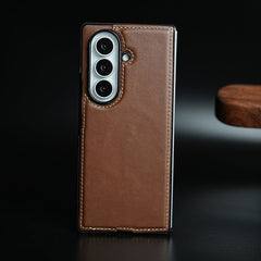 Edge Stitched Leather Texture Case for Galaxy Z Fold 8 Ultra | Magnetic Case