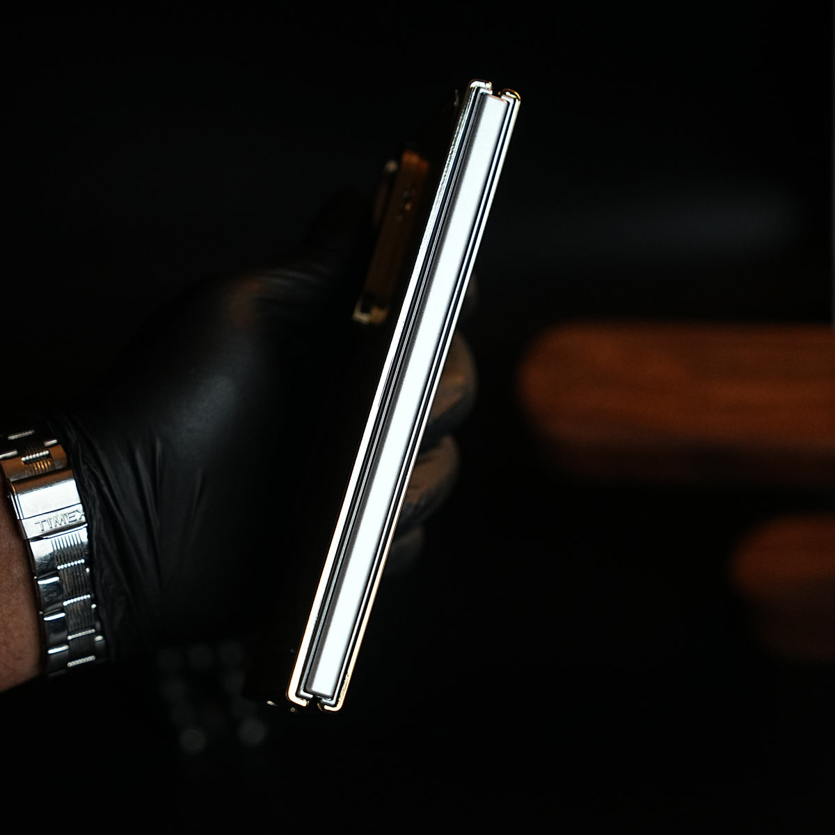 Premium Lion Face Gold Mirror Case for Galaxy Z Fold 8 Ultra