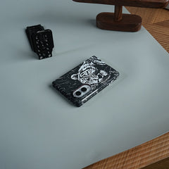 Black & White Tiger Design Case For Samsung Galaxy Z Fold 8