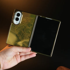 Premium Gold Mirror Case for Samsung Galaxy Z Fold 8 | Printed Design Cover