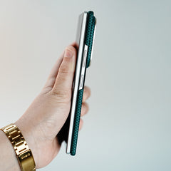 Check Pattern Magnetic Back Case for Galaxy Z Fold 8 Ultra | Chevron Stripe Design