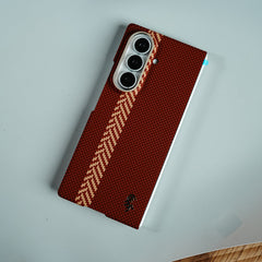 Check Pattern Magnetic Back Case for Galaxy Z Fold 8 Ultra | Chevron Stripe Design
