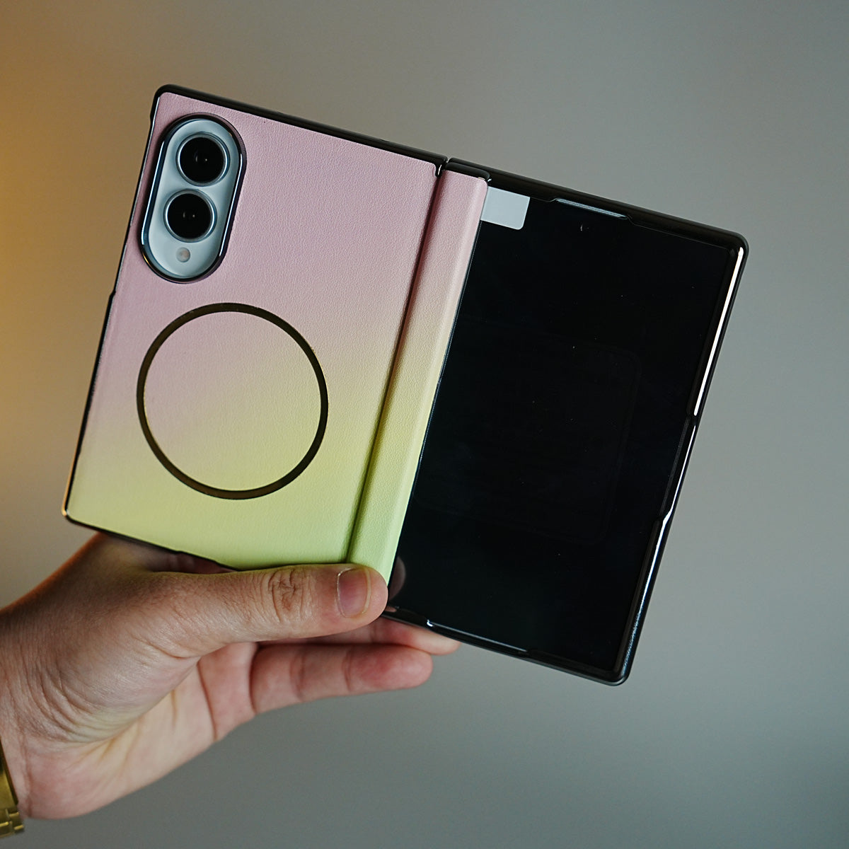 Gradient Magnetic Case for Galaxy Z Fold 8 | Hinge Protection & Built-In Front Glass