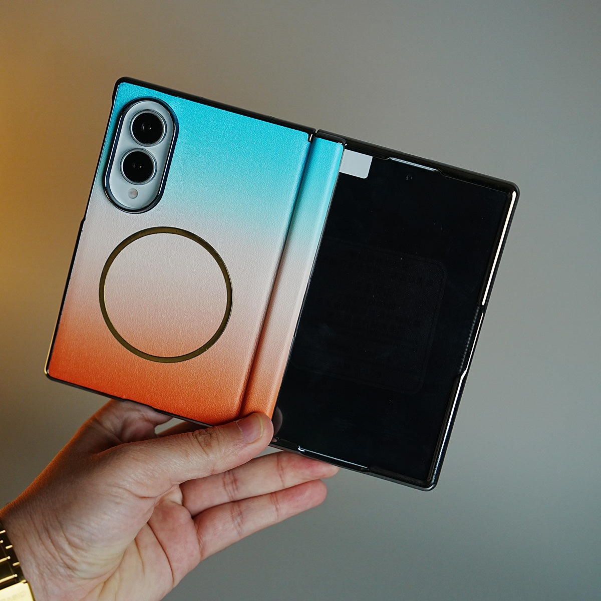 Gradient Magnetic Case for Galaxy Z Fold 8 | Hinge Protection & Built-In Front Glass