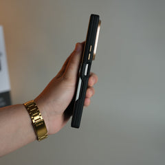 Leather Texture Magnetic Case for Galaxy Z Fold 8 Ultra | Hinge Protection and Metal Camera Guard