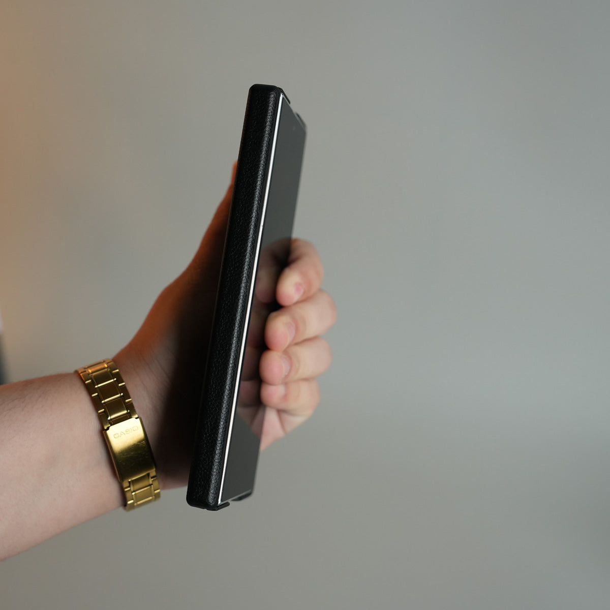 Leather Texture Magnetic Case for Galaxy Z Fold 8 Ultra | Hinge Protection and Metal Camera Guard