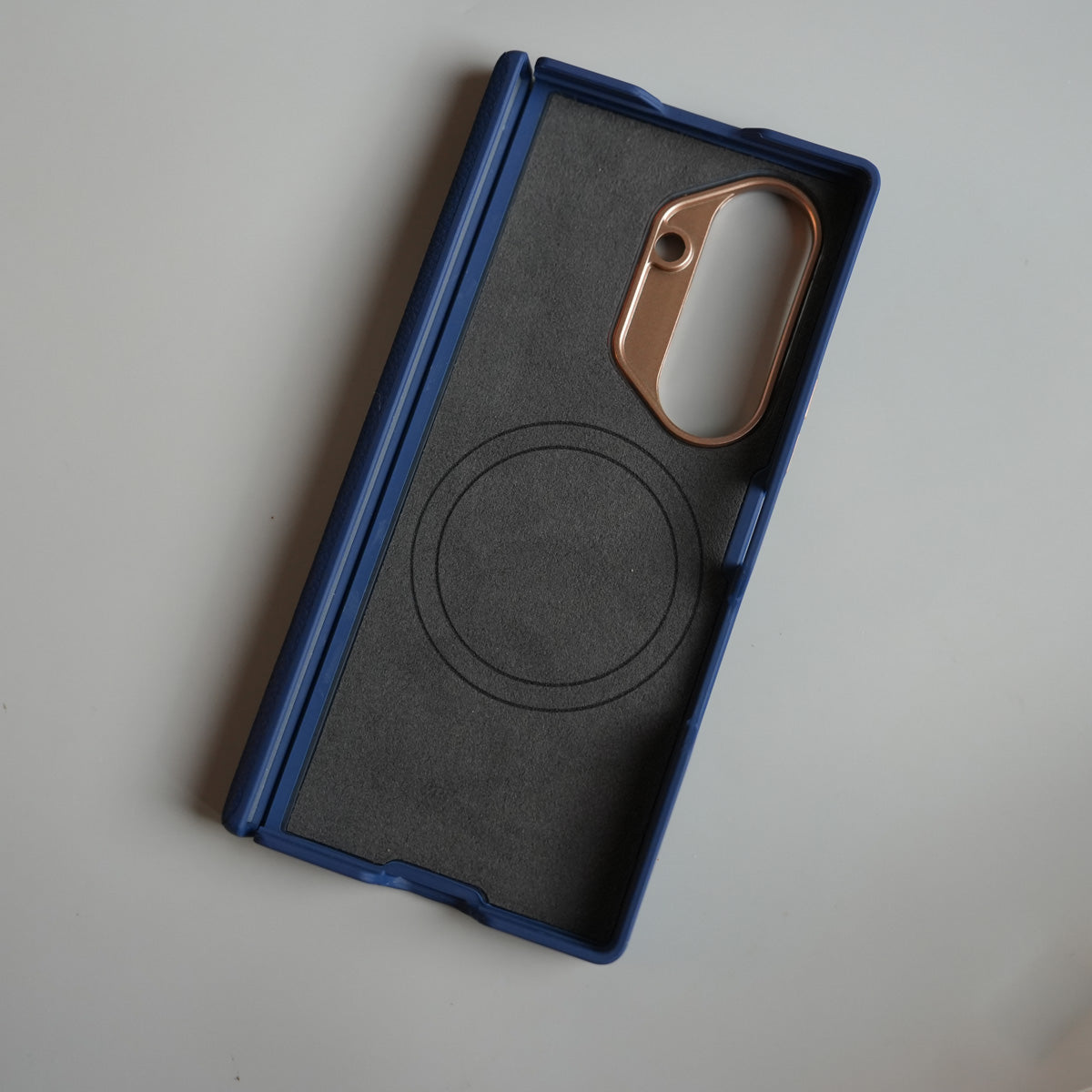 Leather Texture Magnetic Case for Galaxy Z Fold 8 Ultra | Hinge Protection and Metal Camera Guard