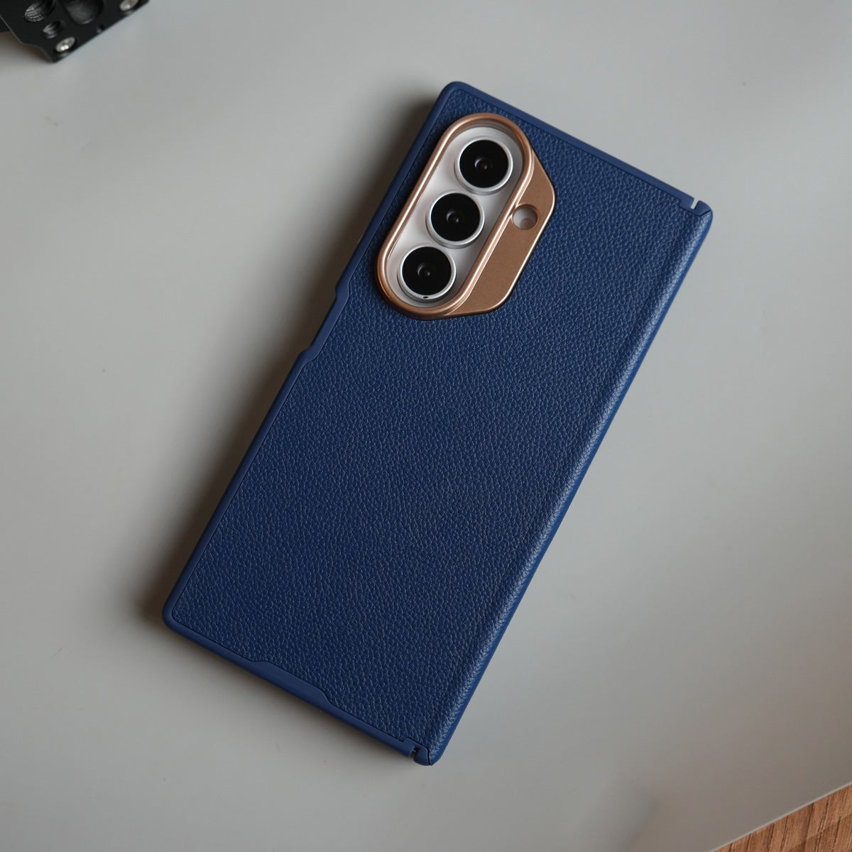 Leather Texture Magnetic Case for Galaxy Z Fold 8 Ultra | Hinge Protection and Metal Camera Guard