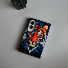 Vibrant Tiger Face Design Case | Galaxy Z Fold 8