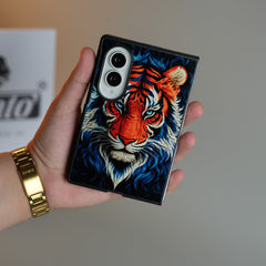 Vibrant Tiger Face Design Case | Galaxy Z Fold 8