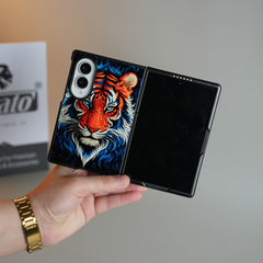 Vibrant Tiger Face Design Case | Galaxy Z Fold 8