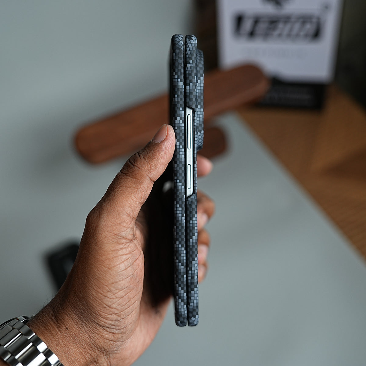 Geometric Pixel Pattern Magnetic Case for Galaxy Z Fold 8 Ultra | Slim Protective Cover