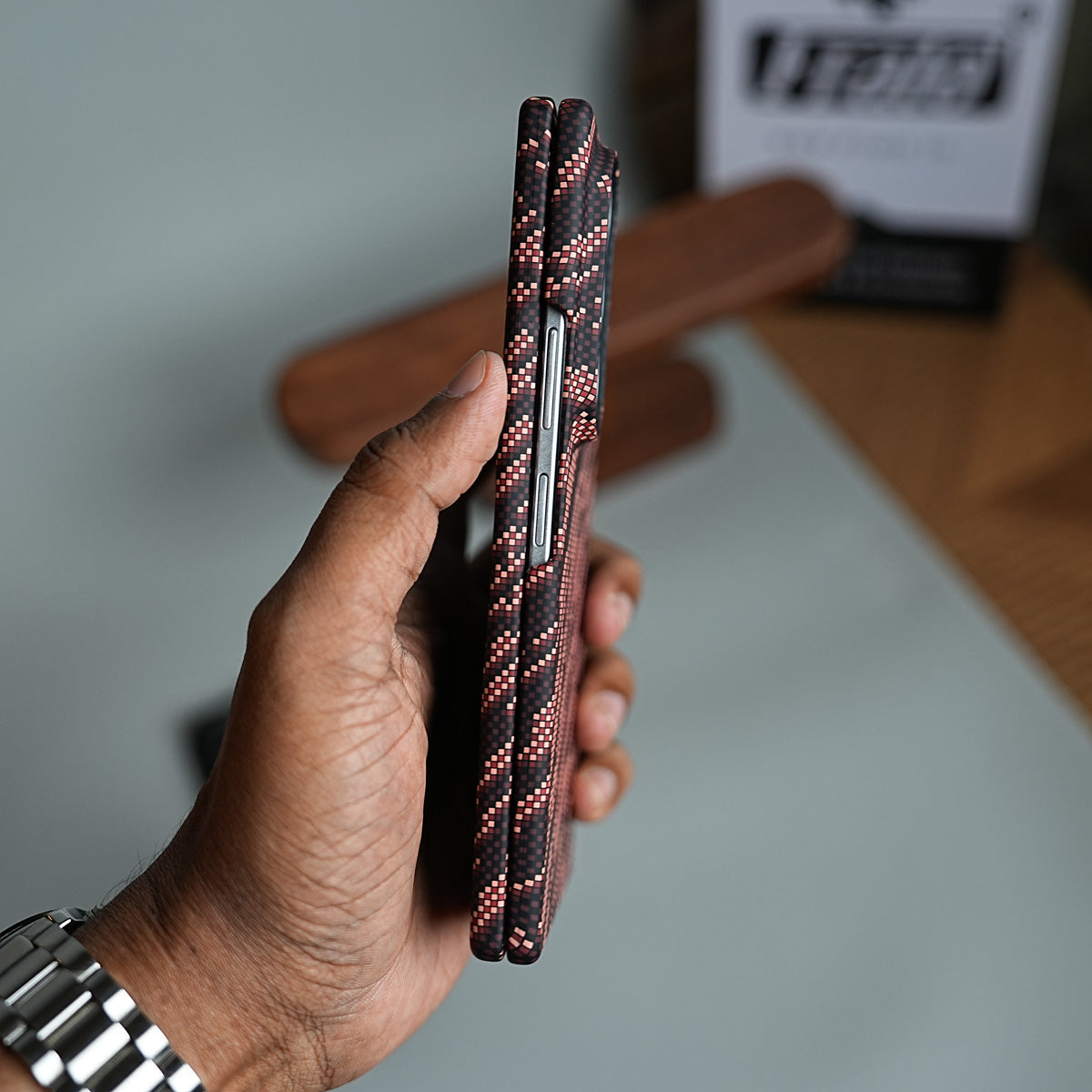Geometric Pixel Pattern Magnetic Case for Galaxy Z Fold 8 Ultra | Slim Protective Cover