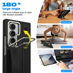 Galaxy Z Fold 6 Premium Grip Strap Case with S Pen Holder & Stand