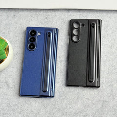 Samsung Galaxy Z Fold 5 Chrome Plating front Glass Protection Hinge Case Folding Cover