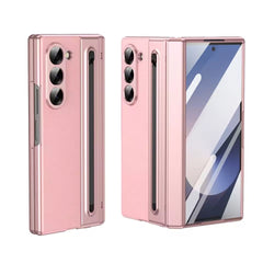 Samsung Galaxy Z Fold 6 Chrome Plating front Glass Protection Hinge Case Folding Case Cover