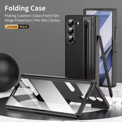 Samsung Galaxy Z Fold 6 Chrome Plating front Glass Protection Hinge Case Folding Case Cover