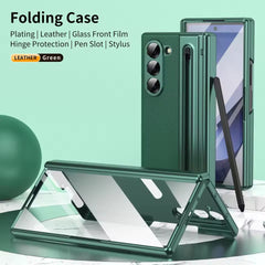 Samsung Galaxy Z Fold 6 Chrome Plating front Glass Protection Hinge Case Folding Case Cover
