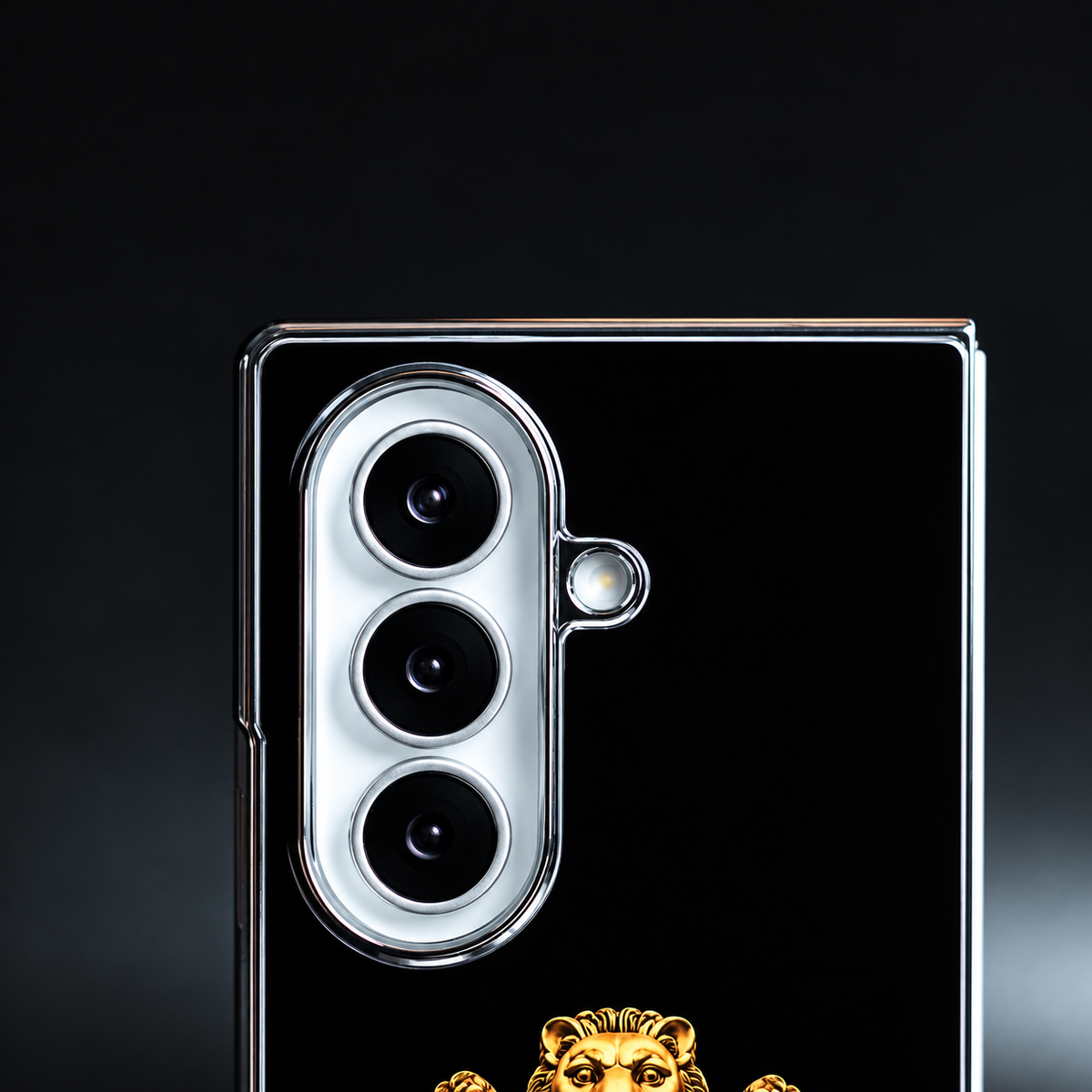 Ashoka Emblem Premium Case Cover for Samsung Galaxy Z Fold 6 (Silver)