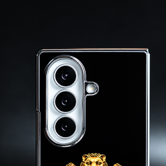 Ashoka Emblem Premium Case Cover for Samsung Galaxy Z Fold 6 (Silver)