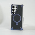 Galaxy S26 Ultra Carbon Texture Frameless Metal Kickstand Case