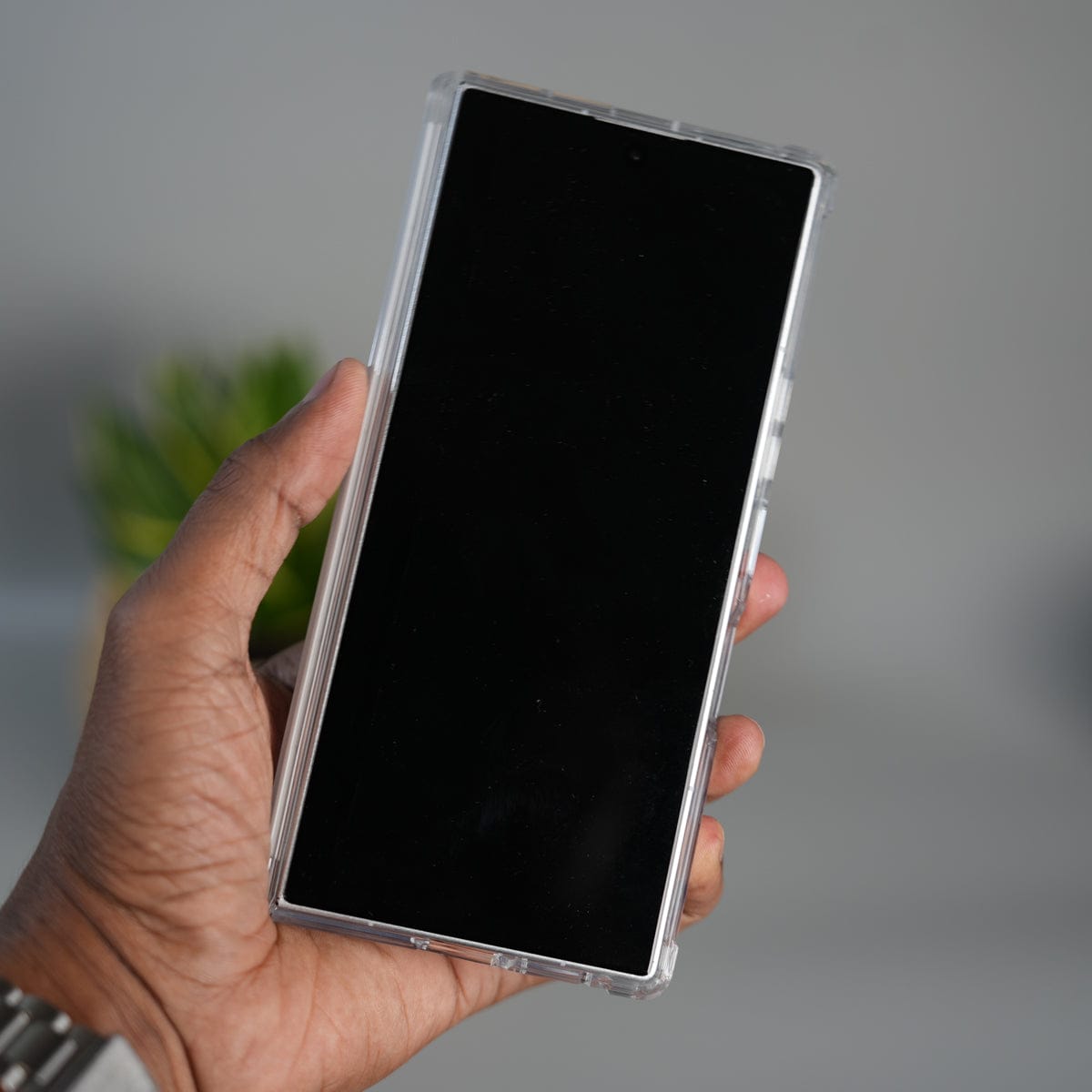 FRATO Fold 6 Collection Galaxy Z Fold 7 Transparent Case with Ring Stand | Clear Shockproof Cover
