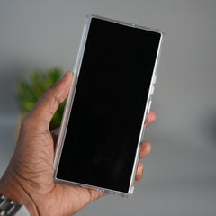 FRATO Fold 6 Collection Galaxy Z Fold 7 Transparent Case with Ring Stand | Clear Shockproof Cover