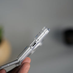 FRATO Fold 6 Collection Galaxy Z Fold 7 Transparent Case with Ring Stand | Clear Shockproof Cover
