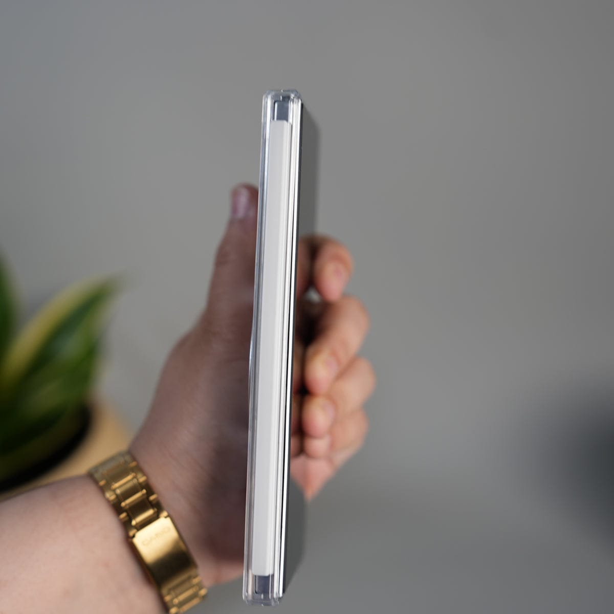 FRATO Fold 6 Collection Galaxy Z Fold 7 Transparent Case with Ring Stand | Clear Shockproof Cover