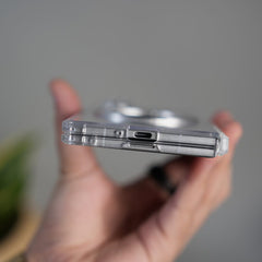 FRATO Fold 6 Collection Galaxy Z Fold 7 Transparent Case with Ring Stand | Clear Shockproof Cover