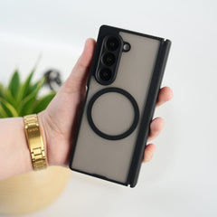 FRATO Fold 7 Collection Black Galaxy Z Fold 7 Magnetic Frosted Armor Case
