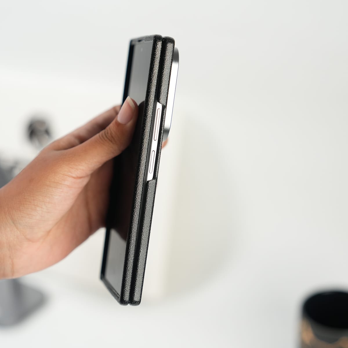 FRATO Fold 7 Collection Galaxy Z Fold 7 Leather Texture Front & Back Protective Case