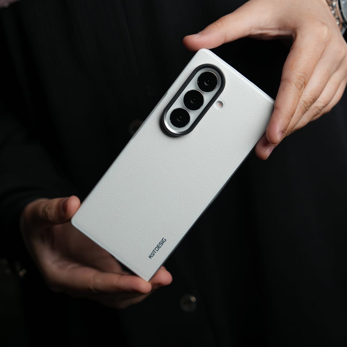 FRATO Fold 7 Collection Galaxy Z Fold 7 Leather Texture Front & Back Protective Case